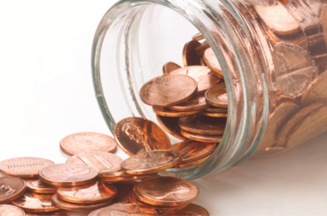 Jar of pennies